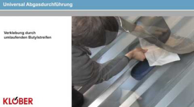 Universal Abgasrohrdurchführung