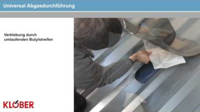 Universal Abgasrohrdurchführung