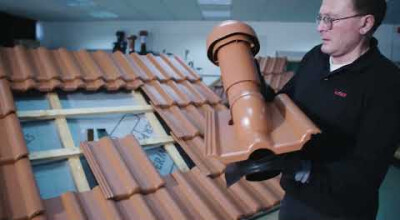 Steildach Langlüfter: Einbau